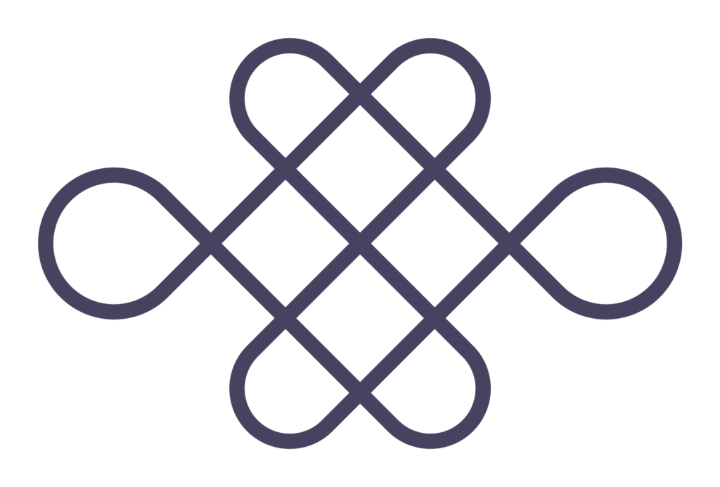 Purple endless knot